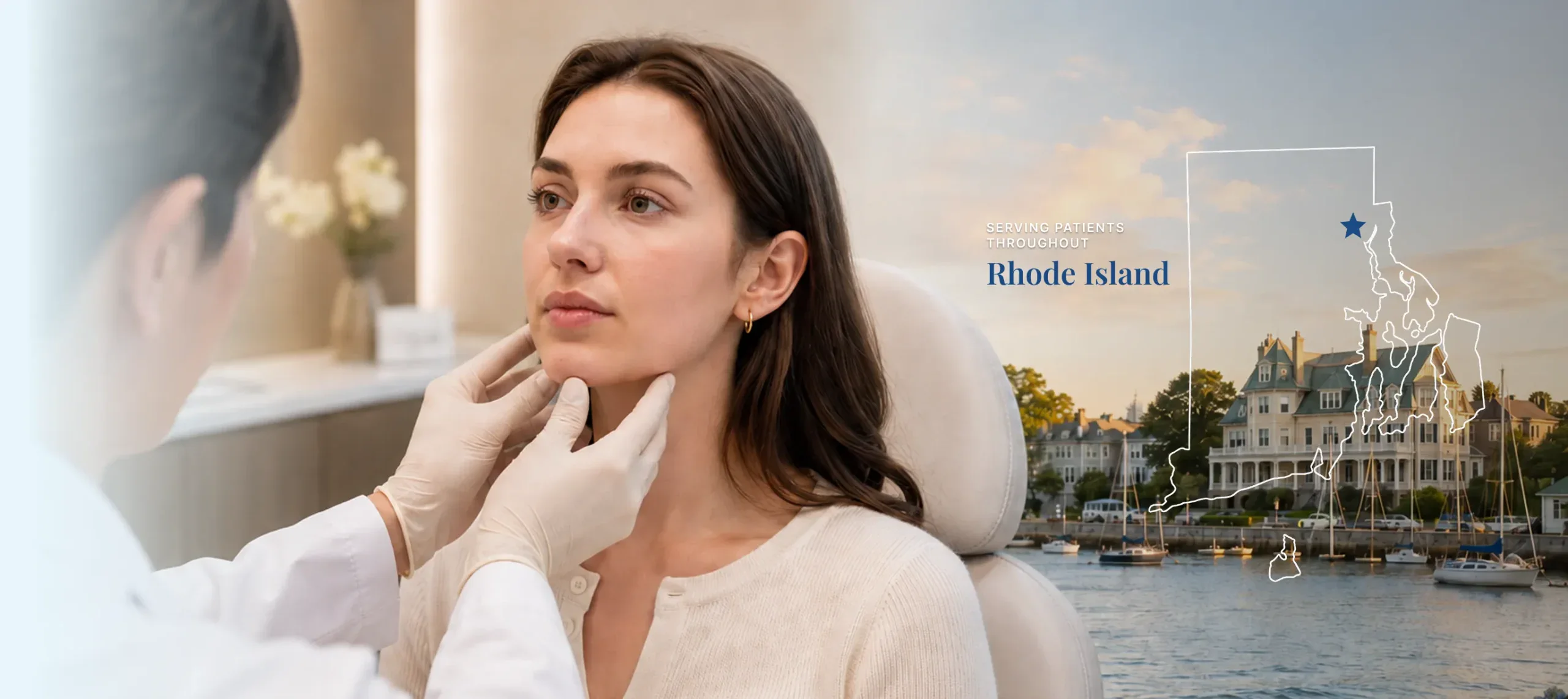 Rhode-Island-female-jaw-surgery-patient-consultation-hero-cover-desktop Woman during a jaw surgery consultation in Rhode Island
