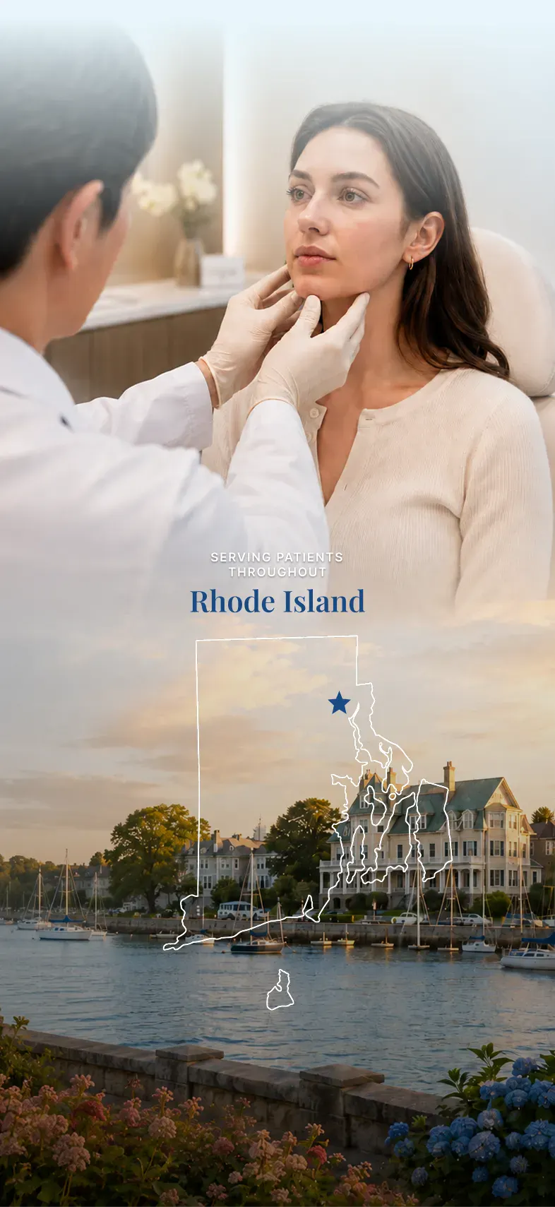 Rhode-Island-female-jaw-surgery-patient-consultation-hero-cover-mobile Woman during a jaw surgery consultation in Rhode Island