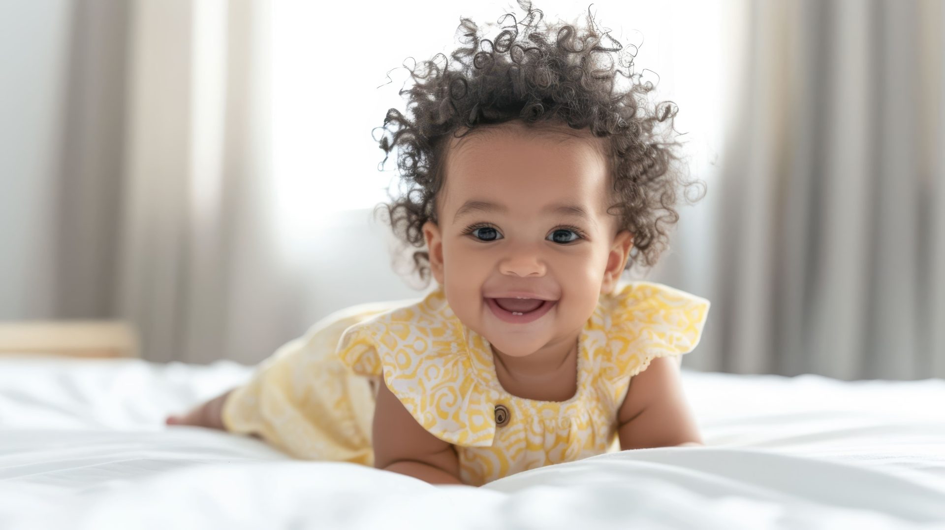 Baby yellow dress.