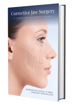 Corrective Jaw Surgery Patient Guide Book Cover Cover of the Corrective Jaw Surgery patient guide book from the Jaw Surgery Center of New Jersey.