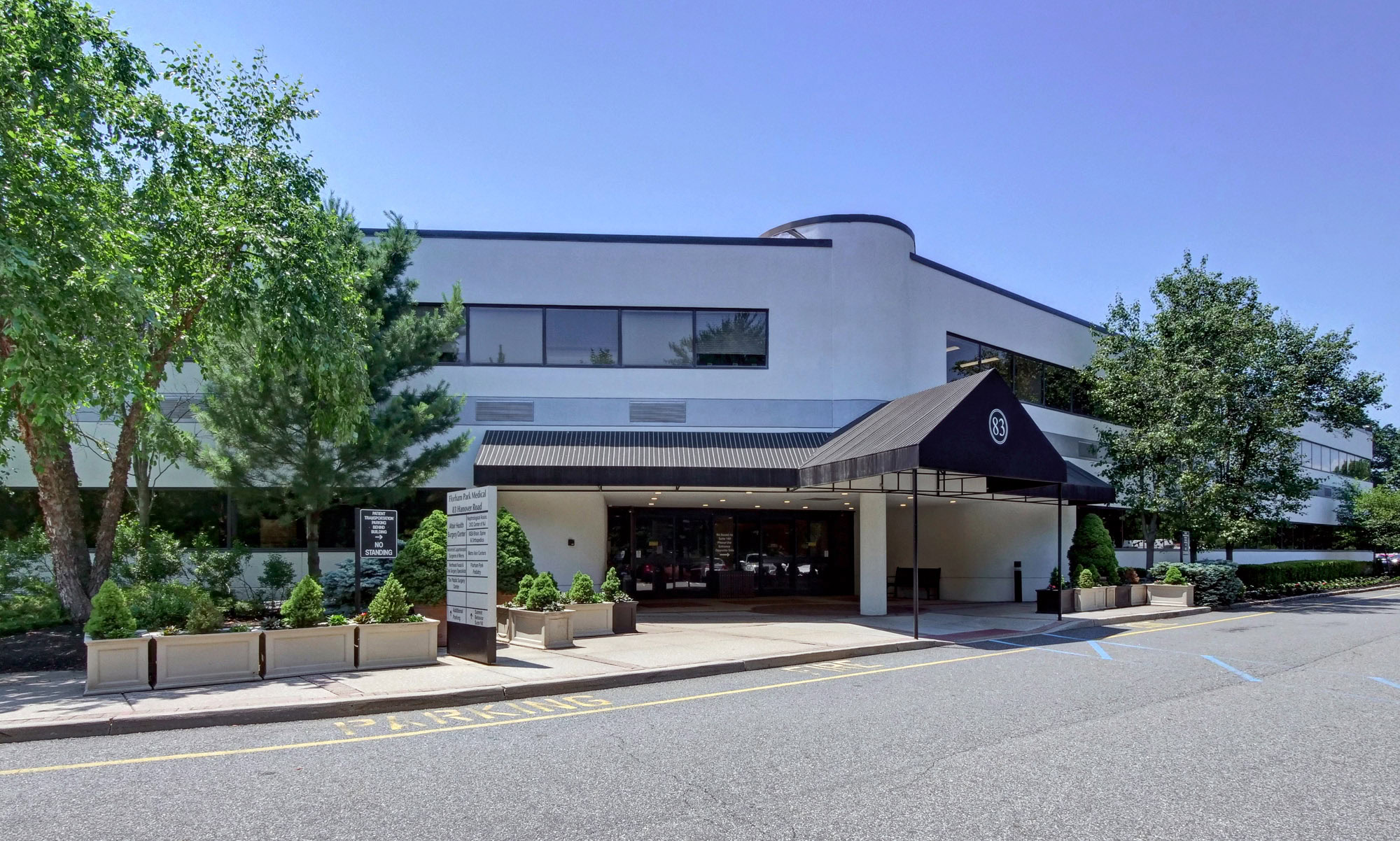 Office building of the Jaw Surgery Center of New Jersey at 83 Hanover Road, Florham Park.