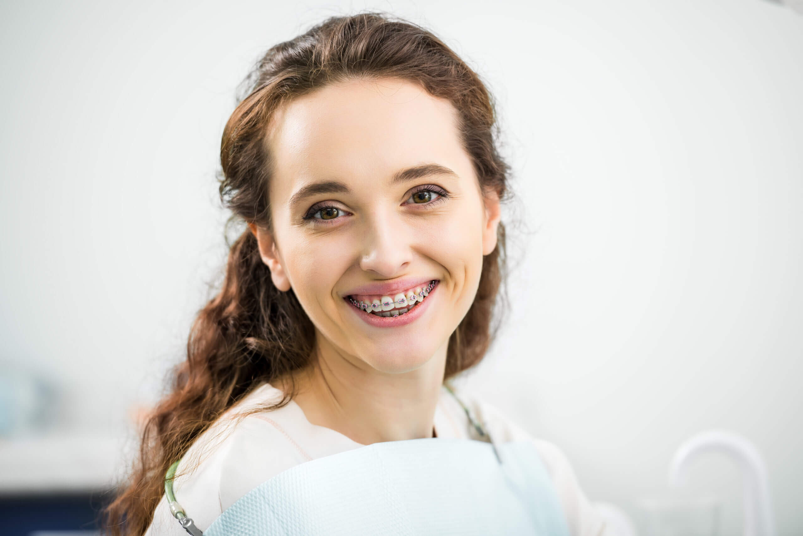 Orthodontic preparation before jaw surgery.